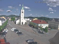 Náměstí, koste sv. Markéty