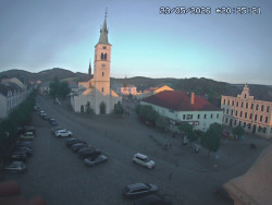 Náměstí, koste sv. Markéty