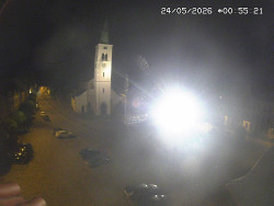 Náměstí, koste sv. Markéty