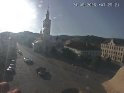 Náměstí, koste sv. Markéty