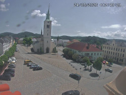 Náměstí, koste sv. Markéty