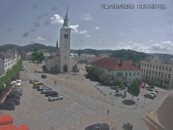 Náměstí, koste sv. Markéty