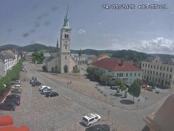 Náměstí, koste sv. Markéty