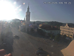 Náměstí, koste sv. Markéty