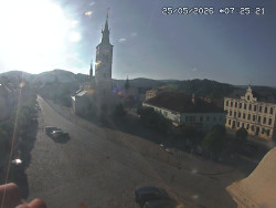 Náměstí, koste sv. Markéty