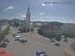 Náměstí, koste sv. Markéty