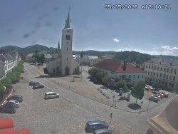 Náměstí, koste sv. Markéty