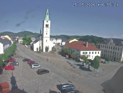 Náměstí, koste sv. Markéty