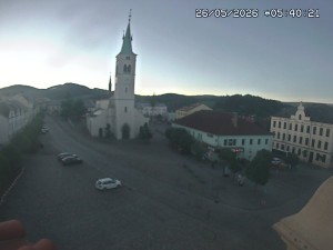 Město Kašperské Hory - Náměstí, koste sv. Markéty - 26.5.2026 v 05:45 Město Kašperské Hory - Náměstí, koste sv. Markéty - 26.5.2026 v 05:45