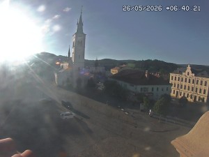 Město Kašperské Hory - Náměstí, koste sv. Markéty - 26.5.2026 v 06:45 Město Kašperské Hory - Náměstí, koste sv. Markéty - 26.5.2026 v 06:45