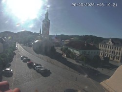 Náměstí, koste sv. Markéty