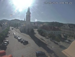 Náměstí, koste sv. Markéty