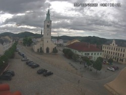Náměstí, koste sv. Markéty