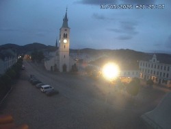 Náměstí, koste sv. Markéty