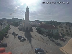 Náměstí, koste sv. Markéty