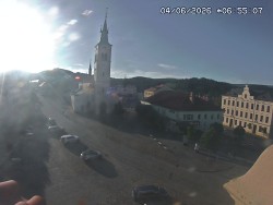 Náměstí, koste sv. Markéty