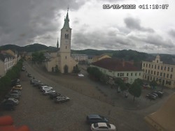 Náměstí, koste sv. Markéty