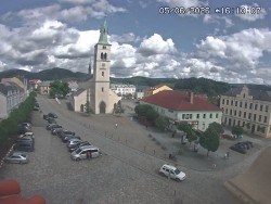 Náměstí, koste sv. Markéty