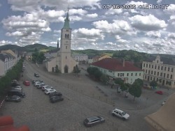 Náměstí, koste sv. Markéty