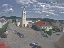 Náměstí, koste sv. Markéty