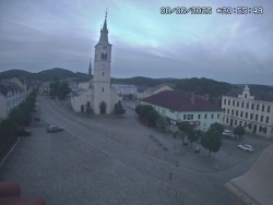 Náměstí, koste sv. Markéty