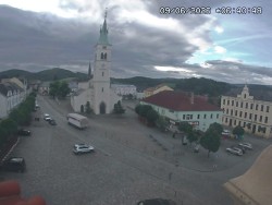 Náměstí, koste sv. Markéty
