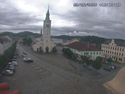 Náměstí, koste sv. Markéty