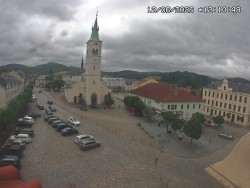 Náměstí, koste sv. Markéty
