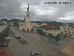 Náměstí, koste sv. Markéty