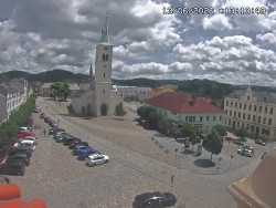 Náměstí, koste sv. Markéty