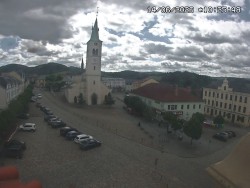 Náměstí, koste sv. Markéty