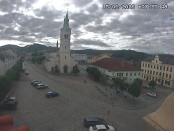 Náměstí, koste sv. Markéty