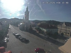Náměstí, koste sv. Markéty