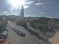 Náměstí, koste sv. Markéty