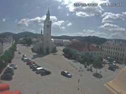 Náměstí, koste sv. Markéty