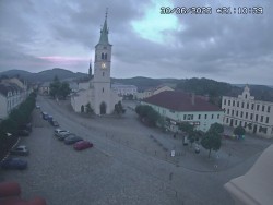 Náměstí, koste sv. Markéty