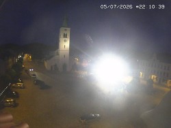 Náměstí, koste sv. Markéty