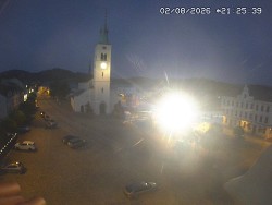 Náměstí, koste sv. Markéty
