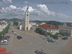Náměstí, koste sv. Markéty