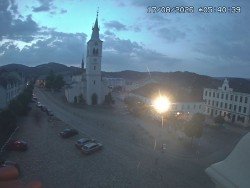 Náměstí, koste sv. Markéty