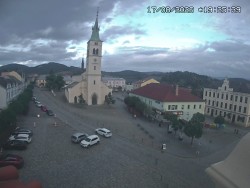 Náměstí, koste sv. Markéty