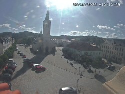 Náměstí, koste sv. Markéty