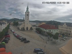 Náměstí, koste sv. Markéty