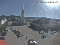 Náměstí, koste sv. Markéty