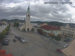 Náměstí, koste sv. Markéty