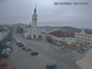 Stadt Kašperské Hory - Platz, Kirche der Heiligen Margareta - 30.10.2026 v 07:45