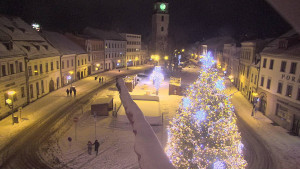 Město Velké Meziříčí - Náměstí, Městská věž - 1.1.2026 v 00:01 Město Velké Meziříčí - Náměstí, Městská věž - 1.1.2026 v 00:01
