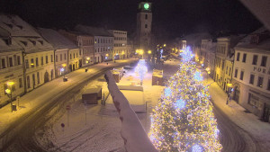 Město Velké Meziříčí - Náměstí, Městská věž - 1.1.2026 v 00:16 Město Velké Meziříčí - Náměstí, Městská věž - 1.1.2026 v 00:16