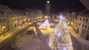 Město Velké Meziříčí - Náměstí, Městská věž - 1.1.2026 v 01:01 Město Velké Meziříčí - Náměstí, Městská věž - 1.1.2026 v 01:01