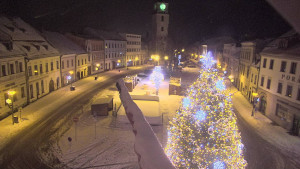 Město Velké Meziříčí - Náměstí, Městská věž - 1.1.2026 v 03:31 Město Velké Meziříčí - Náměstí, Městská věž - 1.1.2026 v 03:31